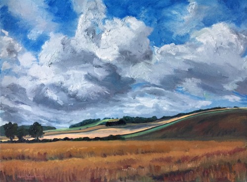 'Late Summer, Fife' - 80x60cm - Oil paint on canvas