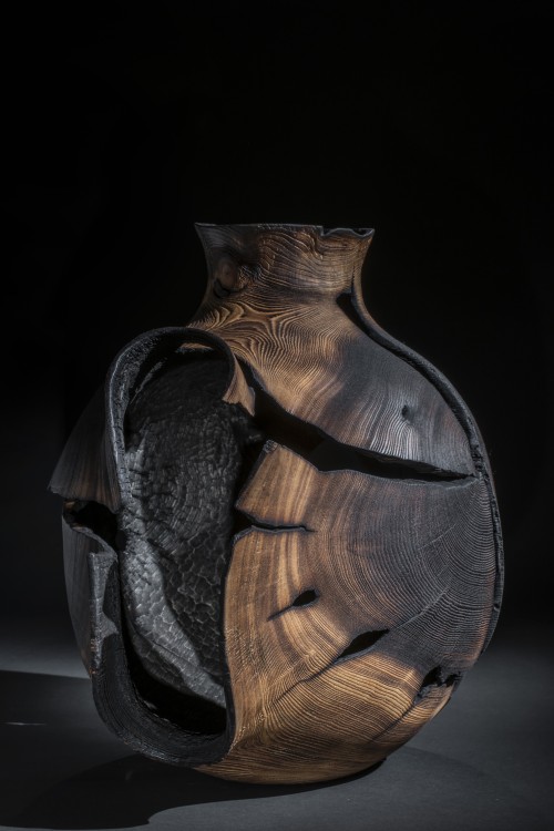 FIRE JAR II, ash, 41 x 47 x 38cm