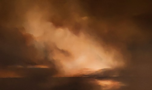 Trossachs   just on dusk    2m x 1.2m